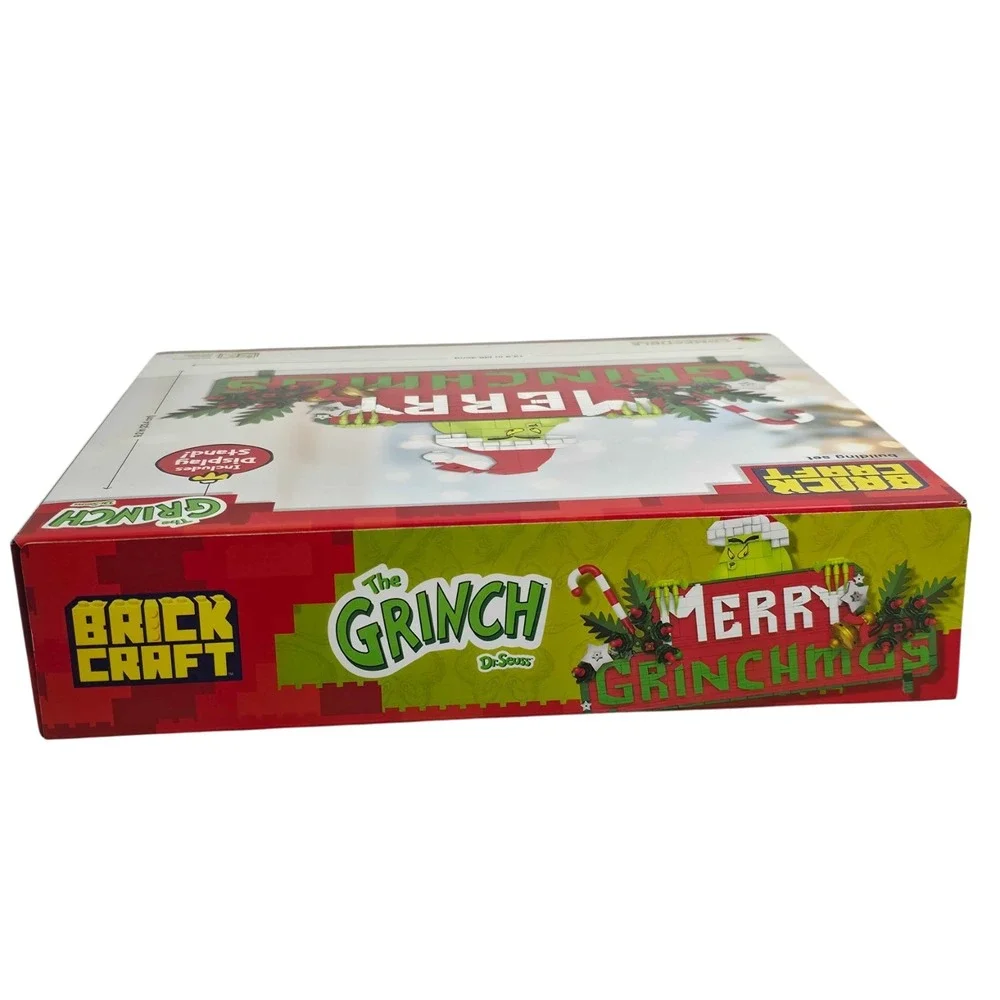 Brickcraft The Grinch Merry Grinchmas Sign Building Set 568 Pieces Christmas NEW